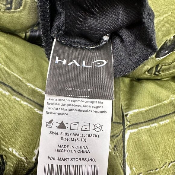 Halo Master Chief Halloween Costume 2 Piece Jumpsuit Mask Boy Medium (8-10) - Picture 5 of 9